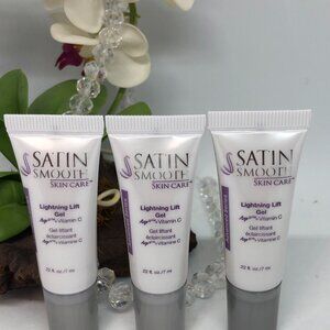 3x Satin Smooth Lightning Lift Gel w/ Axp33 + Vitamin C - .22 oz  - New